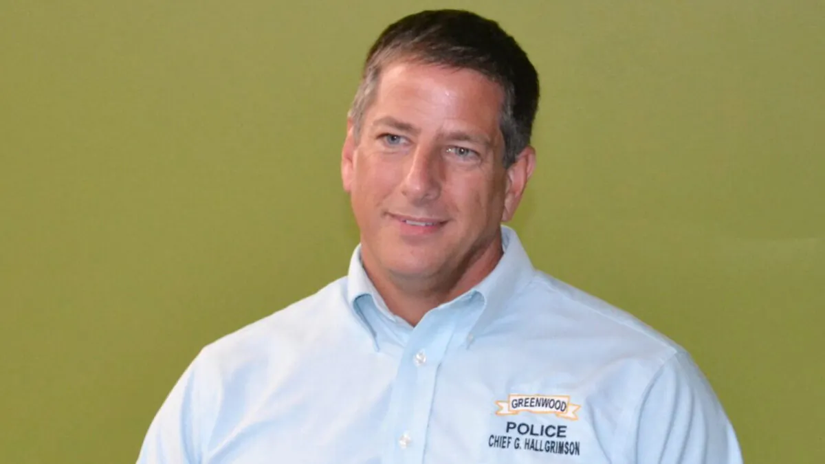 Former Greenwood police chief Greg Hallgrimson in a file photo. (Greenwood Police Department)
