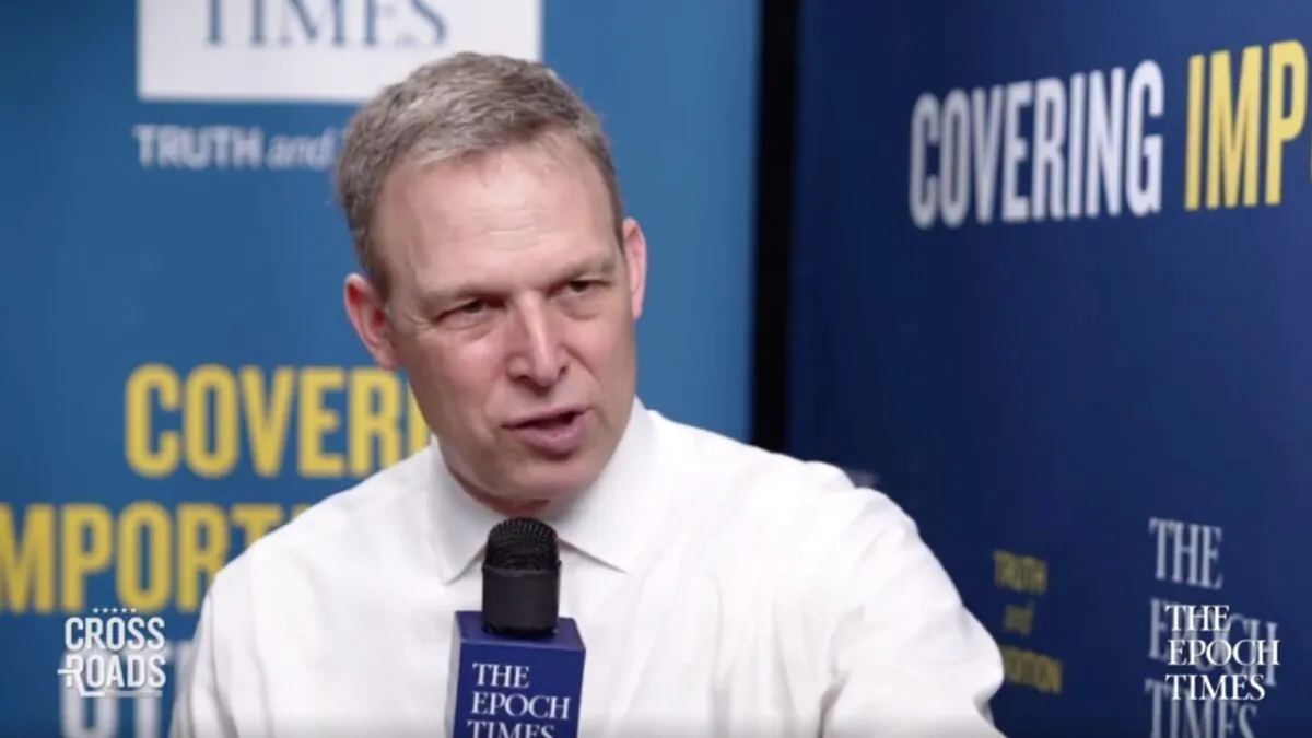 Rep. Scott Perry (R-Pa.) speaks to Epoch Times reporter Joshua Philipp at the Conservative Political Action Conference (CPAC) in Orlando, Fla., on Feb. 28, 2021. (Screenshot/The Epoch Times) 