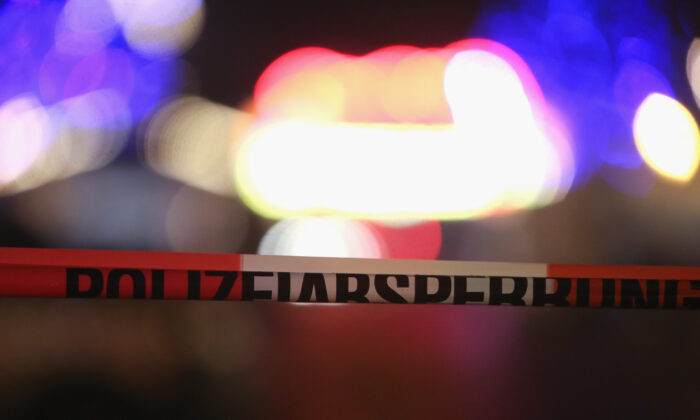File photo of police tape in Germany. (Adam Berry/AFP via Getty Images)