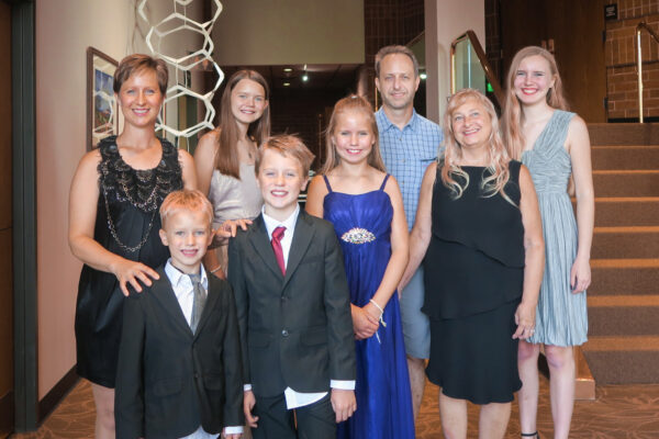 Gina Johnson, her family and friends, Bryce Cox and Dot Diemer enjoyed Shen Yun