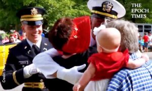 Military Sons Surprise Parents by Coming Home and Marching in Hometown 4th of July Parade
