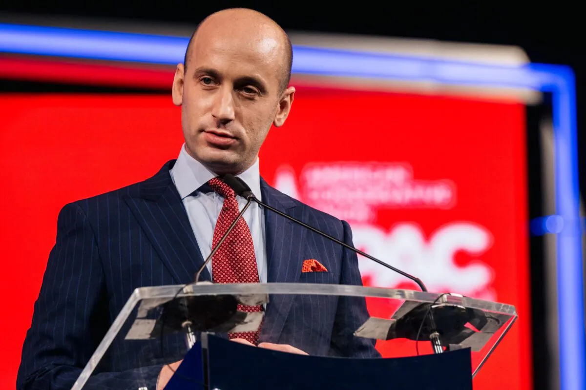Former White House senior advisor Steven Miller speaks during the Conservative Political Action Conference (CPAC) held at the Hilton Anatole in Dallas, Texas on July 11, 2021. (Brandon Bell/Getty Images)