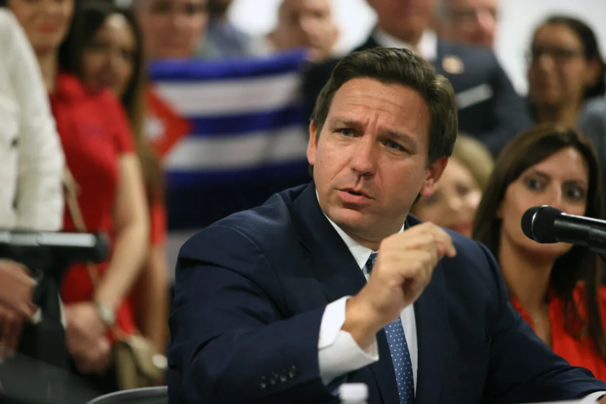 Florida Gov. Ron DeSantis in Miami, Fla., on July 13, 2021. (Joe Raedle/Getty Images)