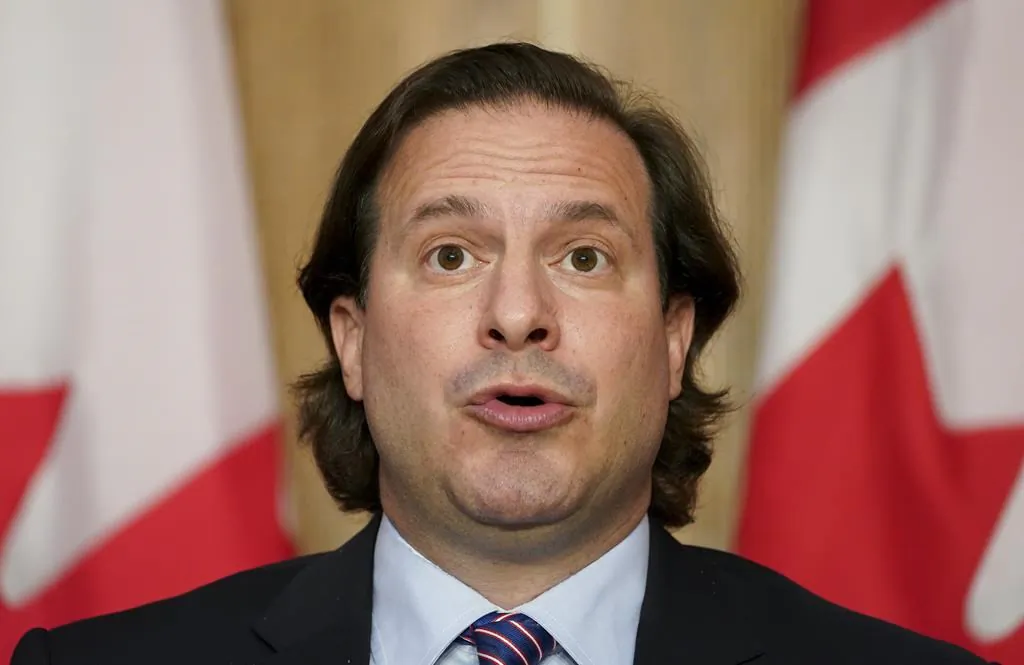Immigration Minister Marco Mendicino speaks during a press conference in Ottawa on July 23, 2021. The federal government says it will fast-track the resettlement of Afghans who previously worked with the Canadian military and embassy and are now at risk from the Taliban.  (The Canadian Press/Sean Kilpatrick)