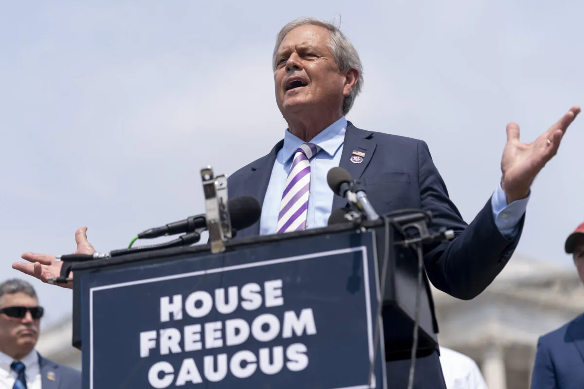 Rep. Ralph Norman, R-S.C., speaks at a news conference held by members of the House Freedom Caucus to complain about Speaker of the House Nancy Pelosi, D-Calif. and masking policies on Capitol Hill in Washington, on July 29, 2021. (Andrew Harnik/AP Photo)