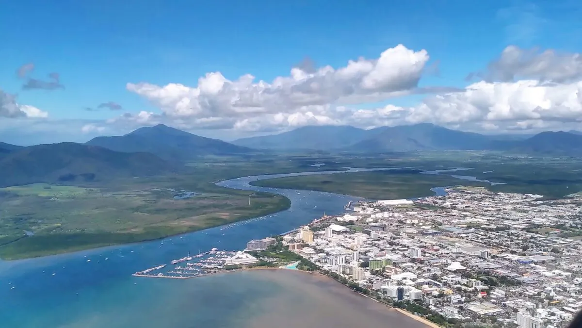 A general view of Cairns, Australia, from above taken on April 16, 2021. (Caden Pearson/The Epoch Times)