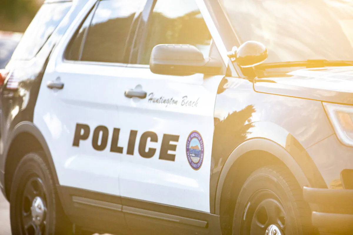 A Huntington Beach Police Department vehicle in Huntington Beach, Calif., on Nov. 12, 2020. (John Fredricks/The Epoch Times)