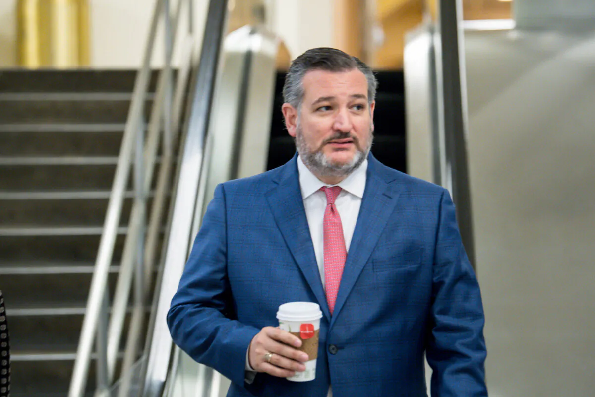 U.S. Sen. Ted Cruz (R-TX) leaves the Capitol in Washington, DC., on Aug. 9, 2021. (Liz Lynch/Getty Images)
