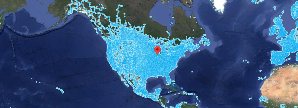This screenshot shows the location of Rochelle in Ogle County, Ill., on Aug. 10, 2021. (Google Map/Screenshot via The Epoch Times)