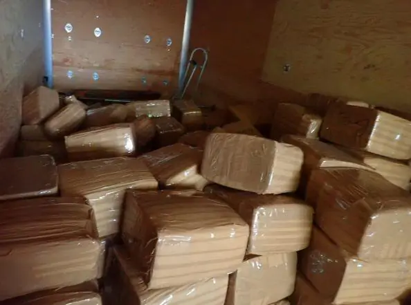 San Diego border officers seized 2.8 tons of meth and fentanyl at Otay Mesa
Commercial Facility, in California, on Aug. 5, 2021. (U.S. Customs and Border Protection)