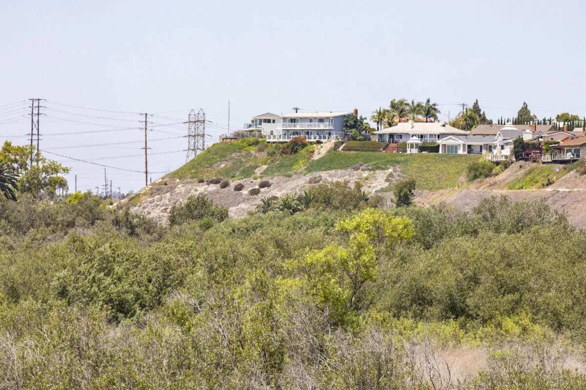 The Banning Ranch property area in Costa Mesa, Calif., on Aug. 9, 2021. (John Fredricks/The Epoch Times)
