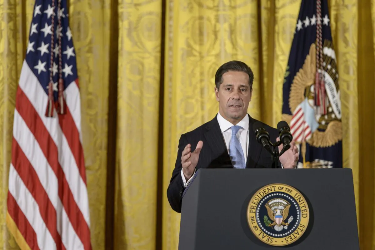 Alberto M. Carvalho, Superintendent of Miami-Dade County Public Schools, speaks at the ConnectED conference in the East Room of the White House, on Nov. 19, 2014. (Brendan Smialowski/AFP via Getty Images)