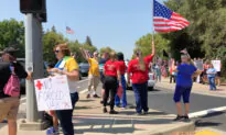 Locals in California City Protest State Vaccine Mandates