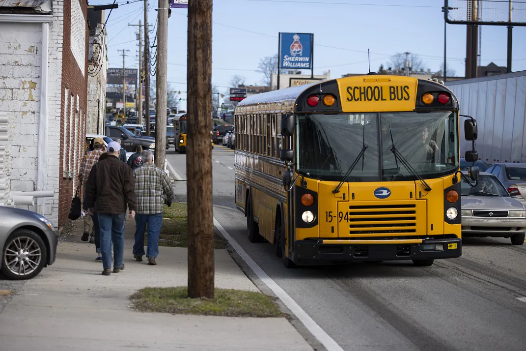 A school bus in Cookeville, Tenn., on March 4, 2020. (Brett Carlsen/Getty Images)