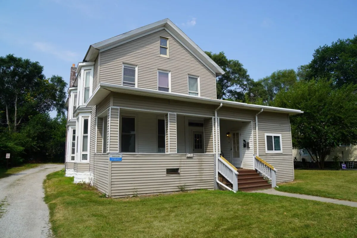 A rental house in Port Huron, Michigan, on Aug. 11, 2021. (Steven Kovac/The Epoch Times)
