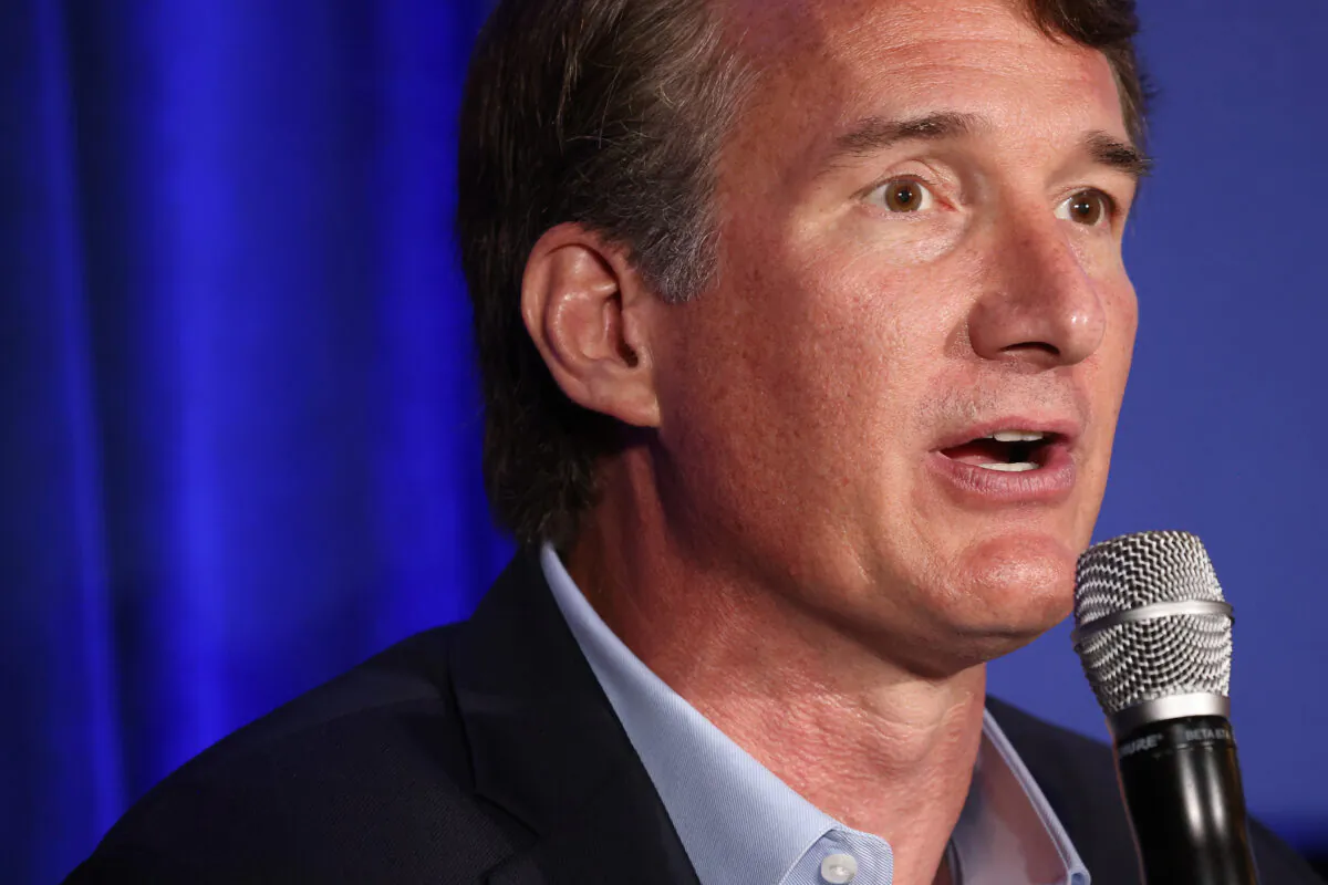 Virginia gubernatorial candidate Glenn Youngkin (R-Va.) speaks during a campaign event in McLean, Virginia on July 14, 2021. (Win McNamee/Getty Images)