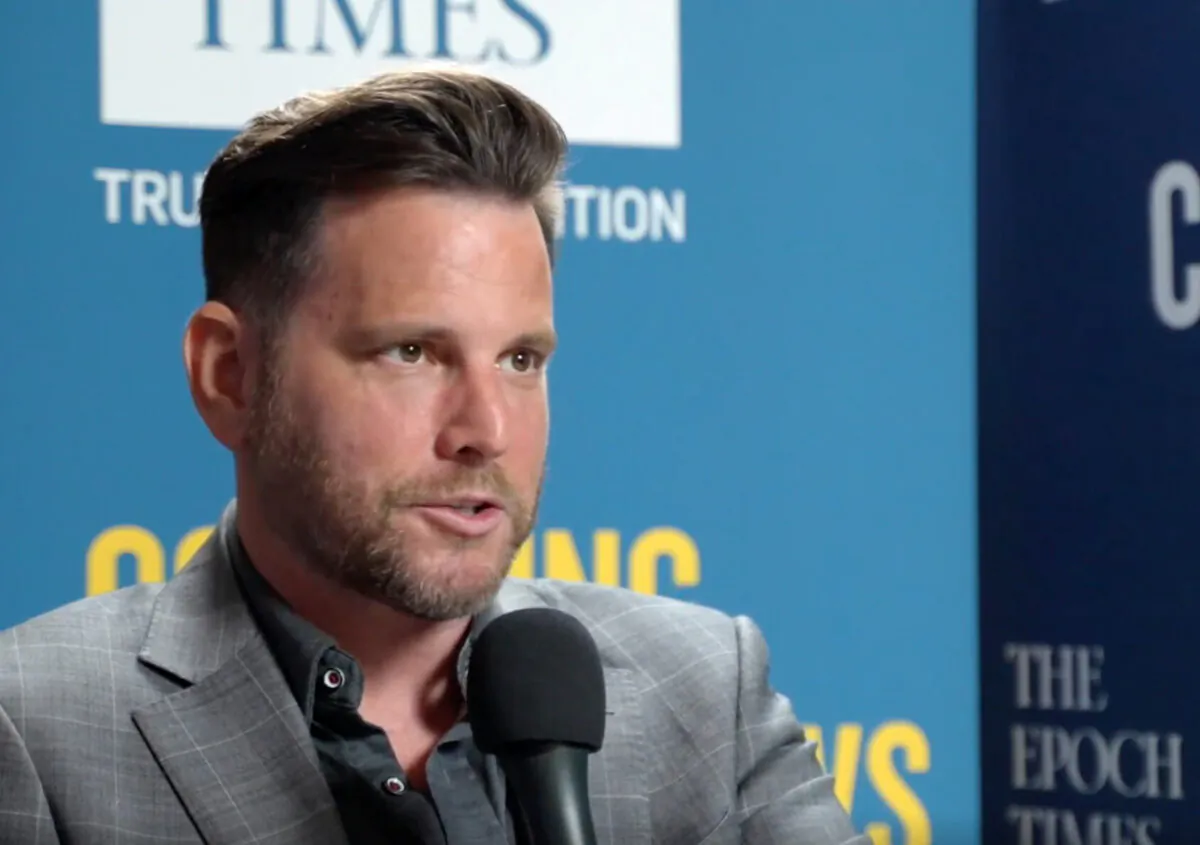 Dave Rubin in an interview with EpochTV's "CrossRoads" premiered on Aug. 11, 2021. (Screenshot via The Epoch Times)