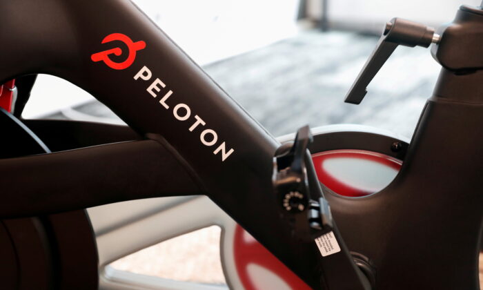 A Peloton exercise bike is seen after the ringing of the opening bell for the company's IPO at the Nasdaq Market site in New York City, New York, United States, on Sept. 26, 2019. (Shannon Stapleton/Reuters)