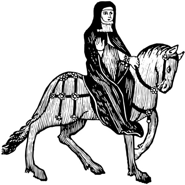 The,Prioress,From,Chaucer's,Canterbury,Tales,,This,Picture,Shows,The