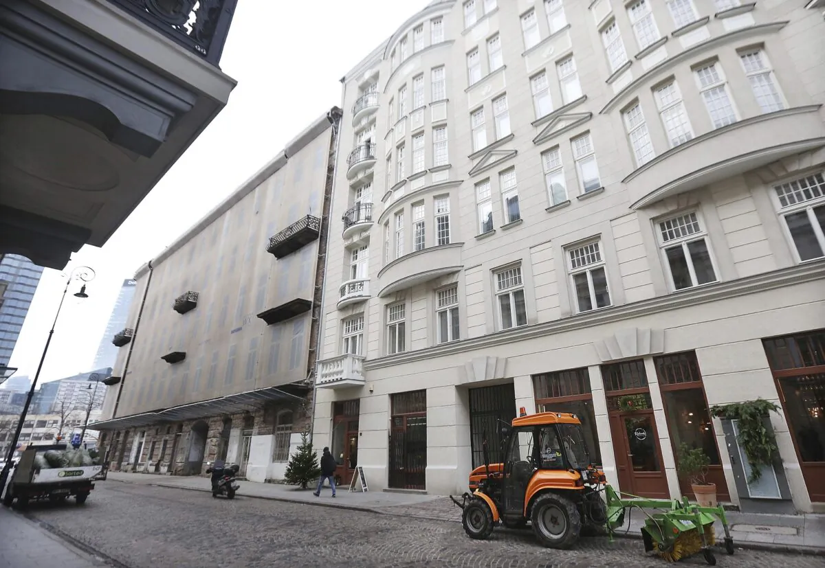 Prozna Street, in the heart of what was Warsaw's Jewish quarter before World War II, in Warsaw, Poland, on Dec. 5, 2016. (Czarek Sokolowski/AP Photo)