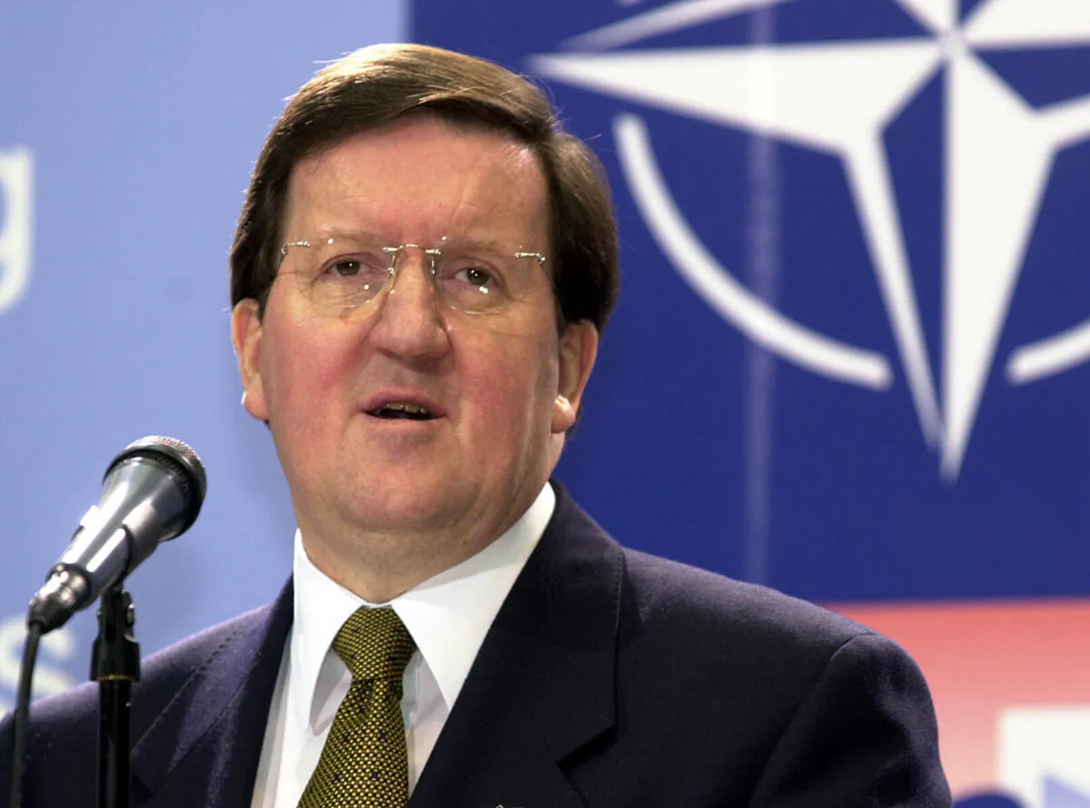 Lord Robertson in an undated file photo. (David Jones/PA)