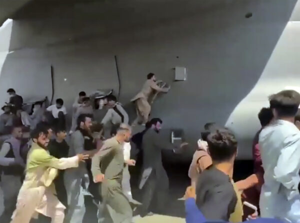 Afghans flee