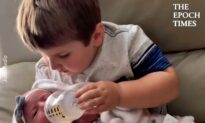 4-Year-Old Boy Meets Newborn Sister for the First Time