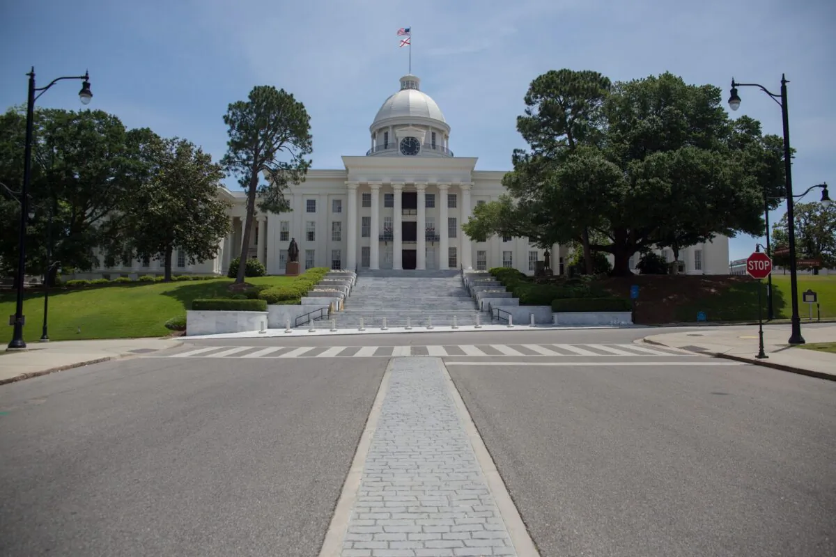 The Alabama State Capitol building in Montgomery, Ala., on May 19, 2019. (Seth Herald/AFP via Getty Images)