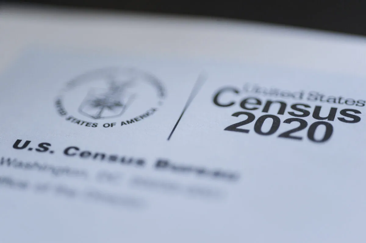 A form for the U.S. Census 2020 in Idaho on March 18, 2020. (John Roark/The Idaho Post-Register via AP)