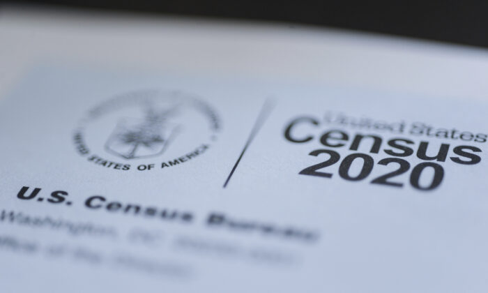 A form for the U.S. Census 2020 in Idaho on March 18, 2020. (John Roark/The Idaho Post-Register via AP)
