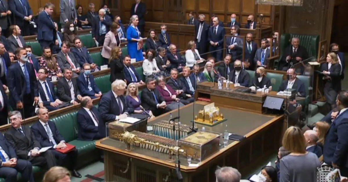 The UK House of Commons in session in London on Aug. 18, 2021. (Parliament TV) 