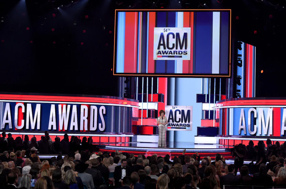 Host Reba McEntire on stage at the 54th annual Academy of Country Music Awards in Las Vegas, on April 7, 2019. (Chris Pizzello/AP Photo)