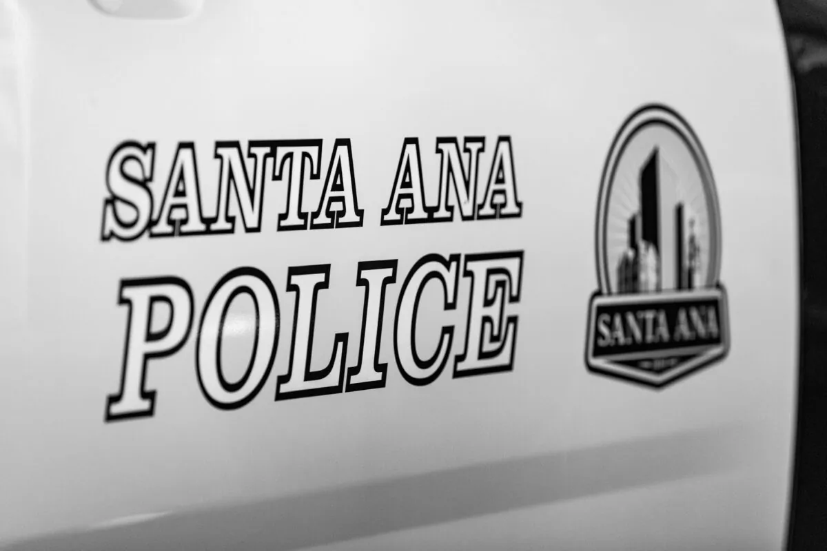 A Santa Ana Police Department vehicle in Santa Ana, Calif., on March 11, 2021. (John Fredricks/The Epoch Times)