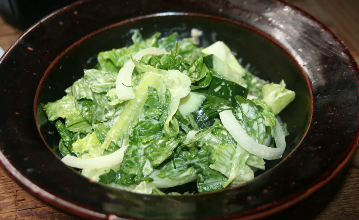 Luci's house salad, doused with her signature Creamy dressing. (Ari LeVaux)