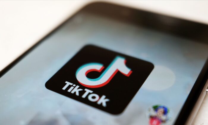  TikTok logo on a smartphone in Tokyo on Sept. 28, 2020. (Kiichiro Sato/File/AP Photo)