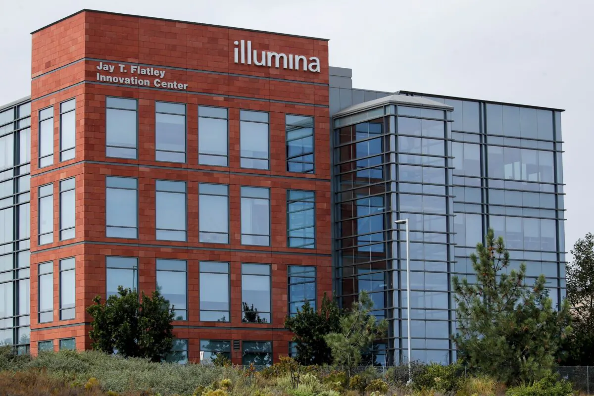One of the office complexes of Illumina, Inc is shown in San Diego, Calif., on Oct. 9, 2020. (Mike Blake/Reuters)