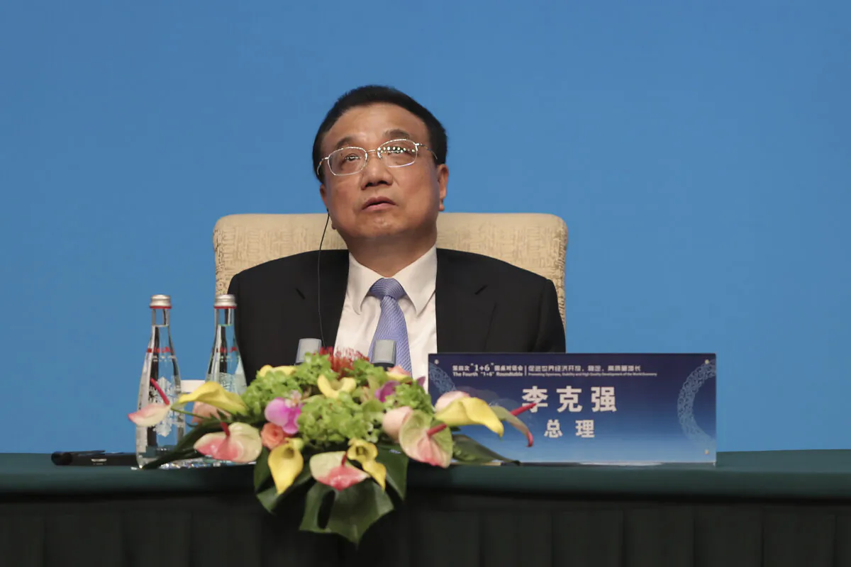 Chinese Premier Li Keqiang participates in a press conference at Diaoyutai State Guest House in Beijing, China, on Nov. 21, 2019. (Lintao Zhang/Getty Images)