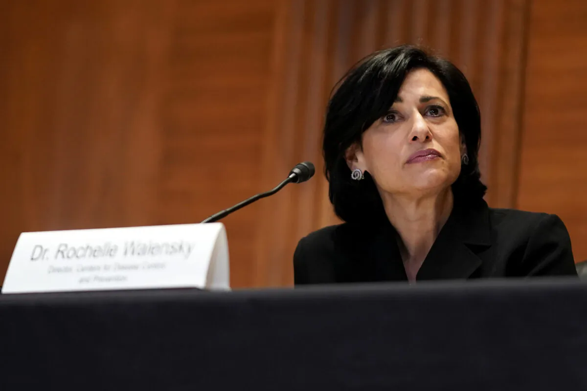 Centers for Disease Control and Prevention Director Dr. Rochelle Walensky answers is seen during a Senate Appropriations Subcommittee hearing in Washington on May 19, 2021. (Greg Nash-Pool/Getty Images)