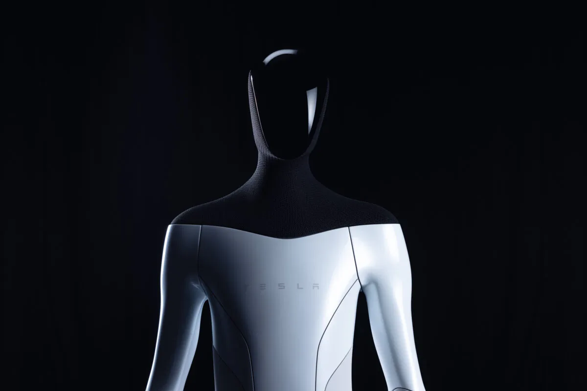 A "Tesla Bot" humanoid robot prototype. (Courtesy of Tesla)