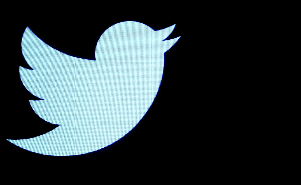 The Twitter logo is displayed on a screen on the floor of the New York Stock Exchange (NYSE) on Sep. 28, 2016. (Brendan McDermid/Reuters)