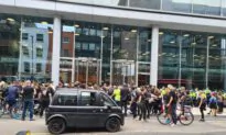 Demonstrators Occupy London News Headquarters Over Pandemic Coverage