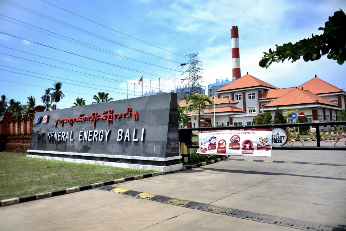 The Chinese-funded Celukan Bawang 2 power plant in Singaraja on Indonesia's resort island of Bali on Oct. 29, 2020. (Sonny Tumbelaka/AFP via Getty Images)