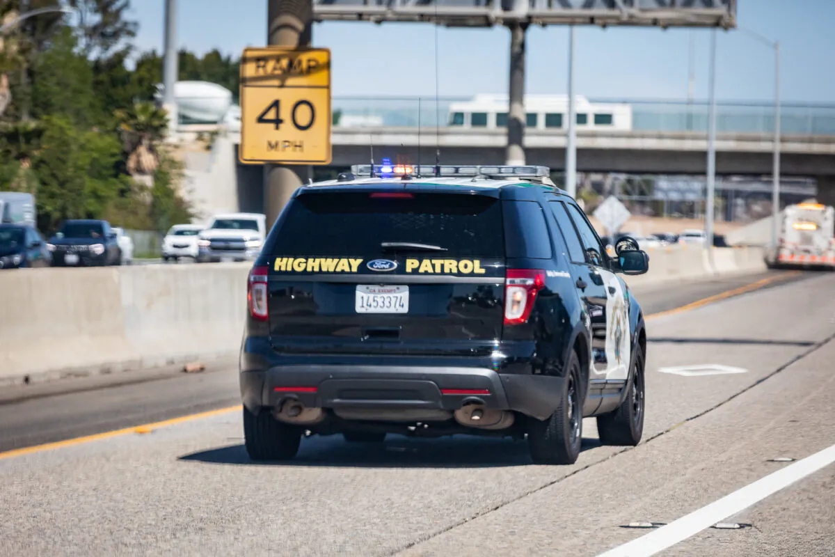 A California Highway Patrol vehicle in a file photo in Santa Ana, Calif., on March 25, 2021. (John Fredricks/The Epoch Times)