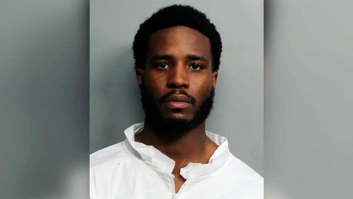 This photos shows Tamarius Blair David Jr., who fatally shot a tourist eating dinner with his family at a restaurant in Miami Beach, Fla., on Aug. 24, 2021. (Miami-Dade Police Department via AP)