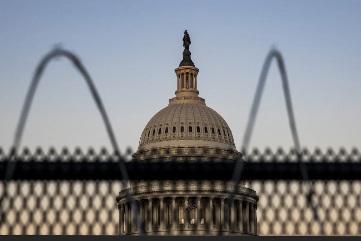 The U.S. Capitol is seen in Washington, on Feb. 8, 2021. (Tasos Katopodis/Getty Images)
