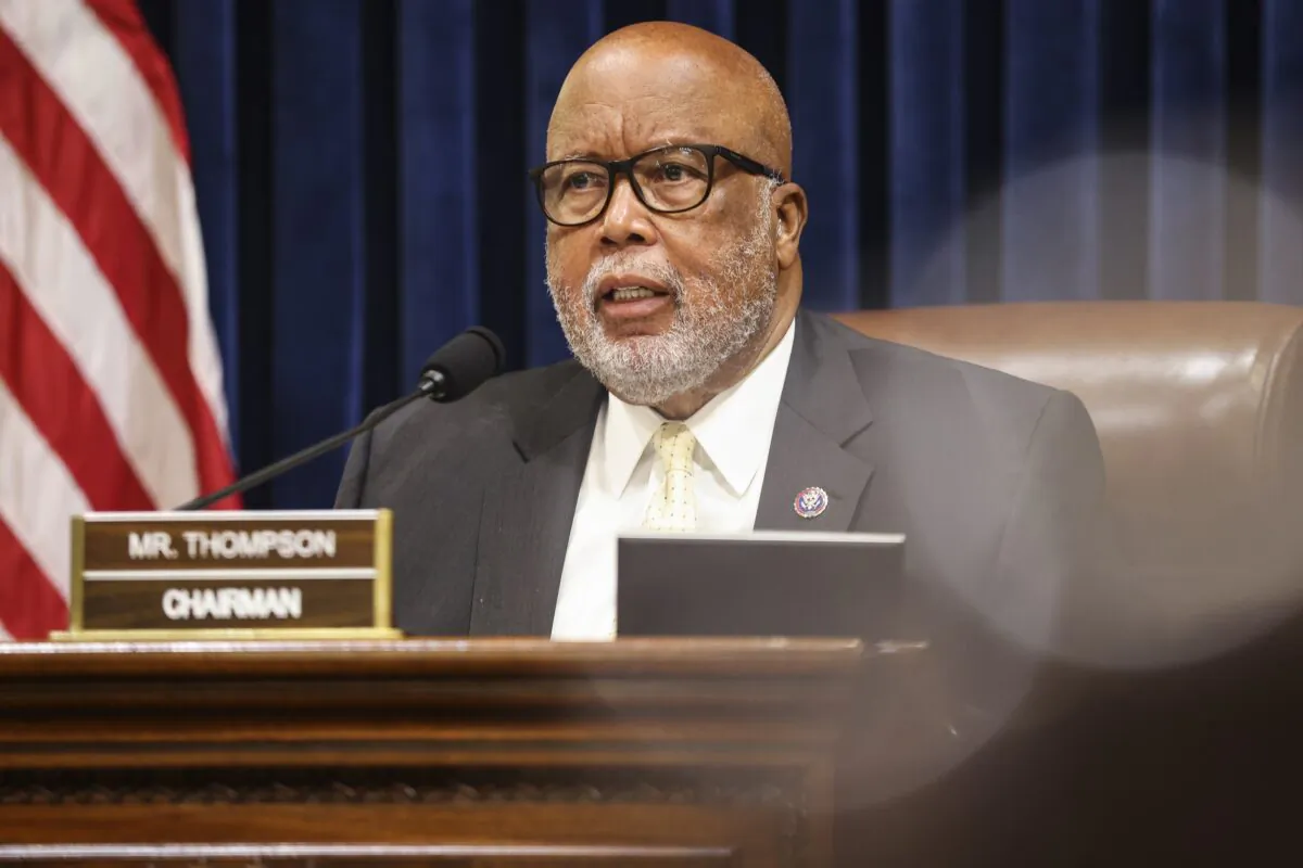 Rep. Bennie Thompson (D-Miss.), chairman of the House Select Committee investigating the Jan. 6 breach of the U.S. Capitol, during a panel hearing in Washington on July 27, 2021. (Oliver Contreras/Pool/Getty Images)