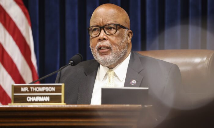 Rep. Bennie Thompson (D-Miss.), chairman of the House Select Committee investigating the Jan. 6 breach of the U.S. Capitol, during a panel hearing in Washington on July 27, 2021. (Oliver Contreras/Pool/Getty Images)