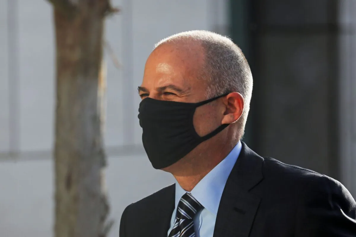 Attorney Michael Avenatti arrives for the opening of his trial at the United States Courthouse in Santa Ana, Calif., on July 20, 2021. (David Swanson/Reuters)