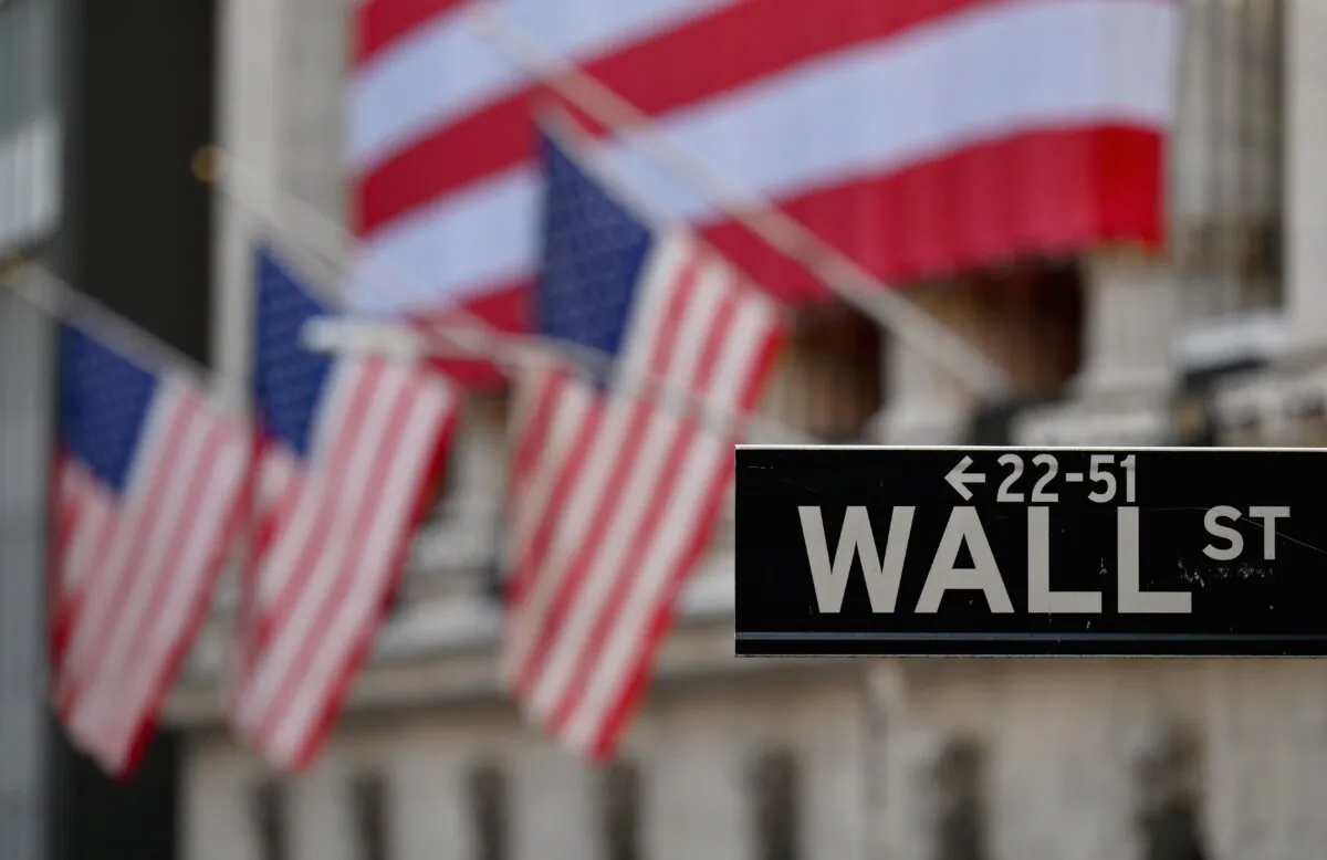 View of the New York Stock Exchange (NYSE) at Wall Street, in New York City, on Nov. 16, 2020. (Angela Weiss/AFP via Getty Images)