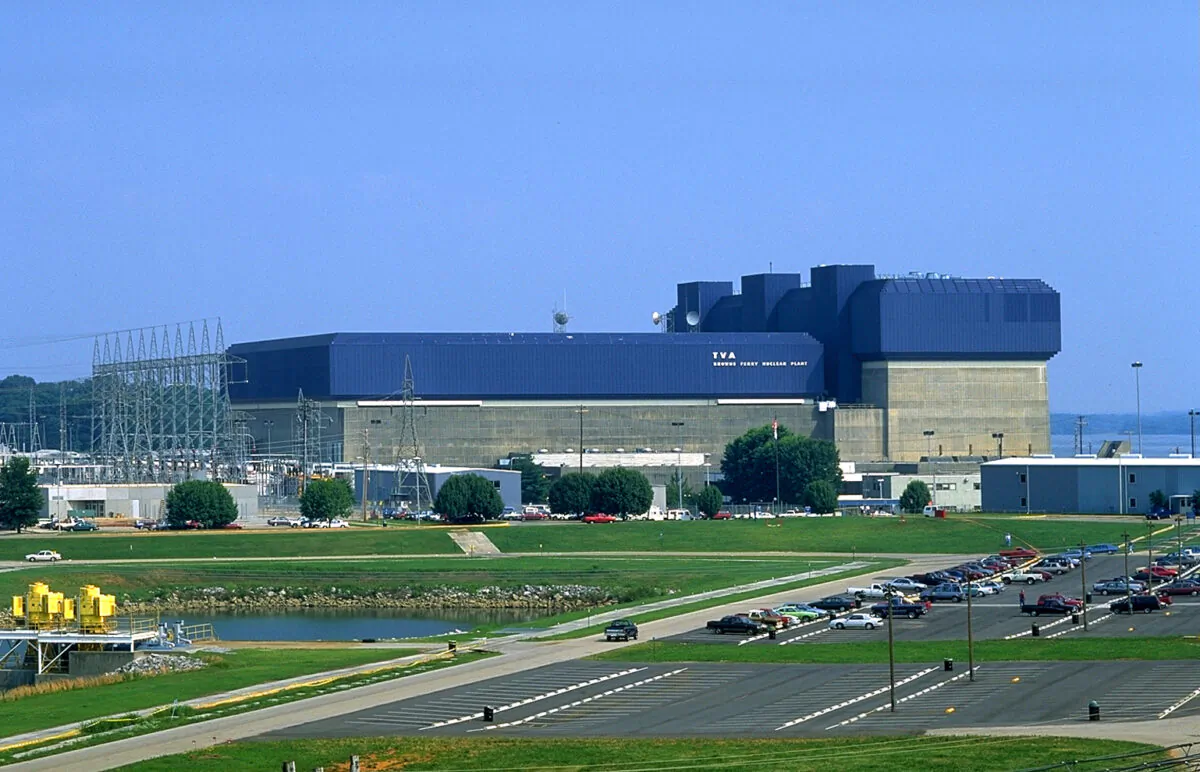 An undated photo of the Browns Ferry Nuclear Power Plant. (Tennessee Valley Authority)